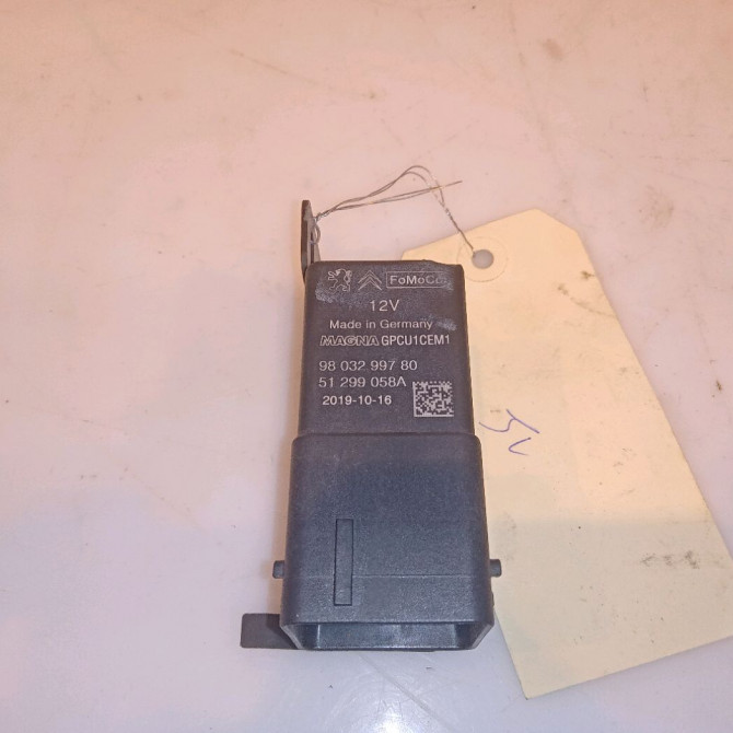 Boitier de préchauffage occasion PEUGEOT RIFTER 9803299780 1