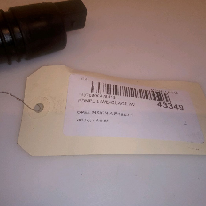 Pompe lave-glace avant occasion OPEL INSIGNIA Phase 1 01-2009->03-2013 YQ00091880 4