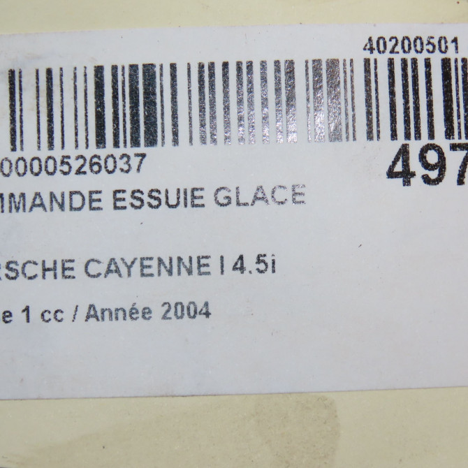 Commande essuie glace occasion PORSCHE CAYENNE I Phase 1 11-2003->12-2006 4.5i 450ch 95561324401B41 5