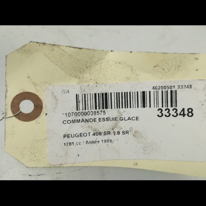 Commande essuie glace occasion PEUGEOT 406 Phase 2 04-1999->04-2004 4