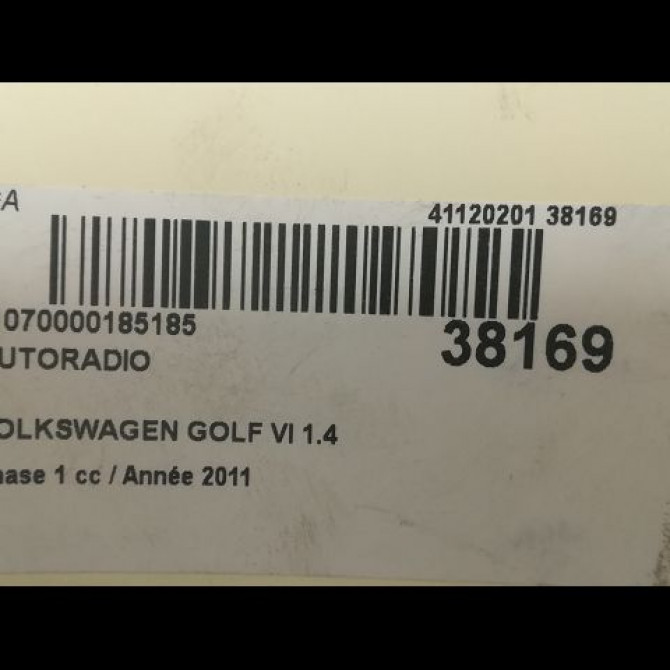 Autoradio occasion VOLKSWAGEN GOLF VI Phase 1 10-2008->04-2013 1.4 TSI 16v 122ch 3C8057195X 3