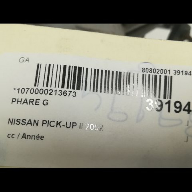 Phare gauche occasion NISSAN PICK-UP II 260752TV3A 3