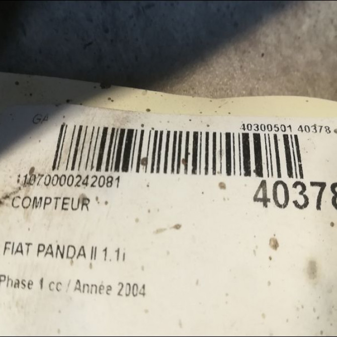 Compteur occasion FIAT PANDA II Phase 1 09-2003->12-2012 1.1i 46801565 3