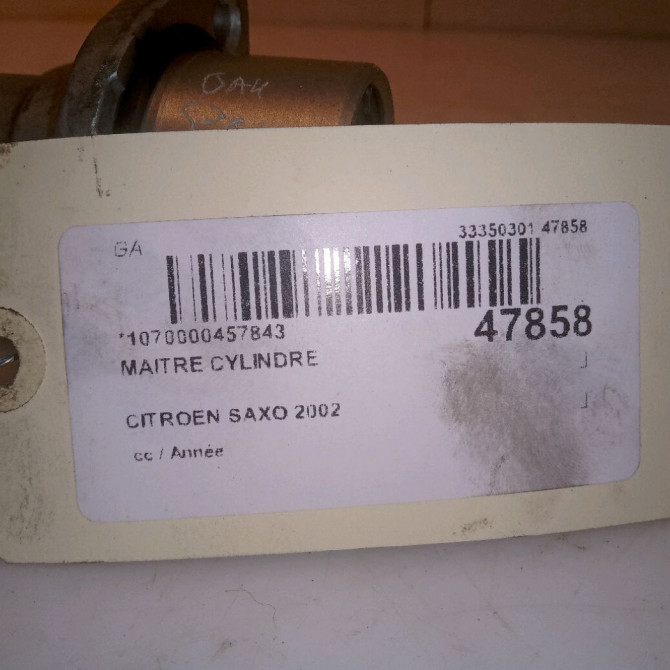 Maitre cylindre occasion CITROEN SAXO 4601F3 4