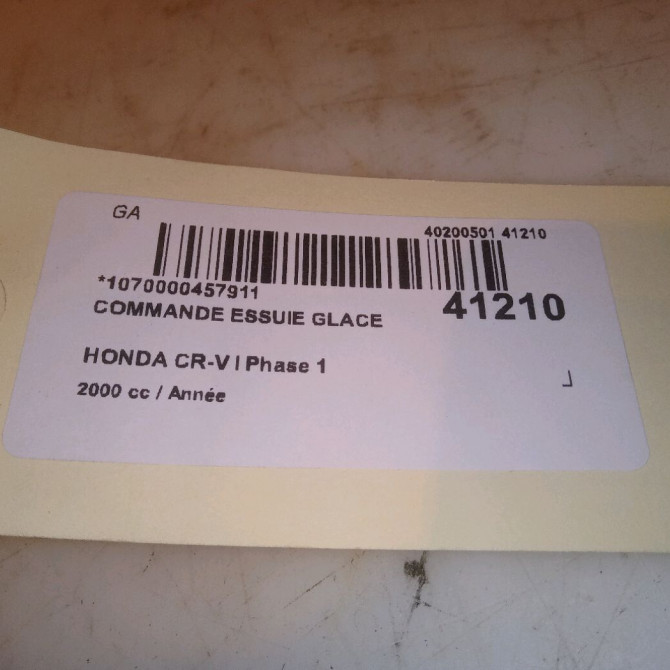 Commande essuie glace occasion HONDA CR-V I Phase 1 05-1997->10-2002 2.0i 147ch 35256SR3G11 5