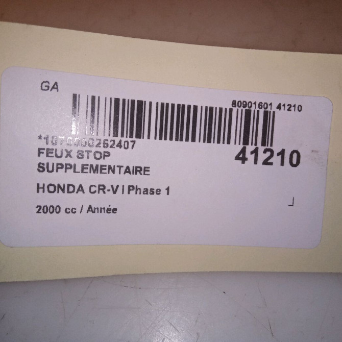 Feux stop supplementaire occasion HONDA CR-V I Phase 1 05-1997->10-2002 2.0i 147ch 34272S10A01 4