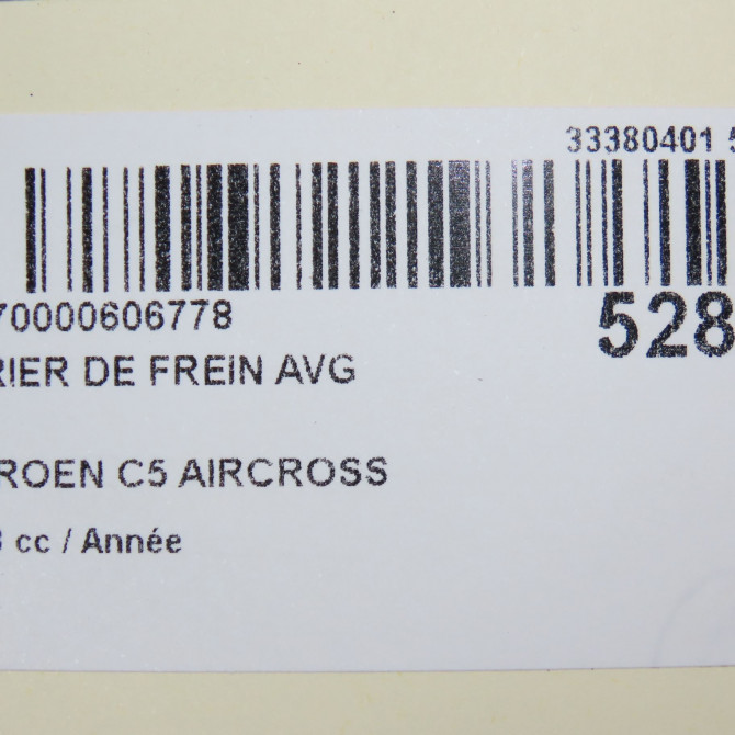 Etrier de frein avant gauche occasion CITROEN C5 AIRCROSS 1647879980 6