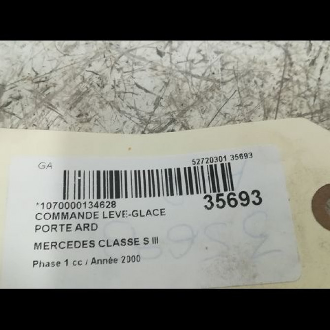 Commande leve-glace porte arrière droite occasion MERCEDES CLASSE S III Phase 1 10-1998->09-2005 S600 367ch 22082012107C45 3