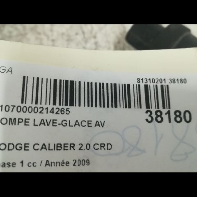 Pompe lave-glace avant occasion DODGE CALIBER Phase 1 06-2006->... 2.0 CRD 3
