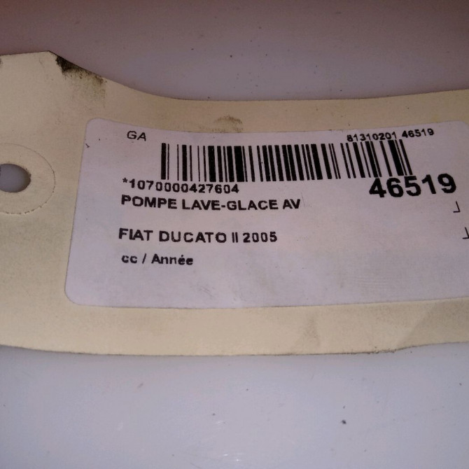 Pompe lave-glace avant occasion DUCATO II 46760972 4