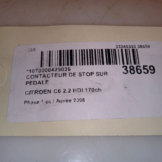 occasion CITROEN C6 Phase 1 12-2005->03-2013 2.2 HDI 170ch 3