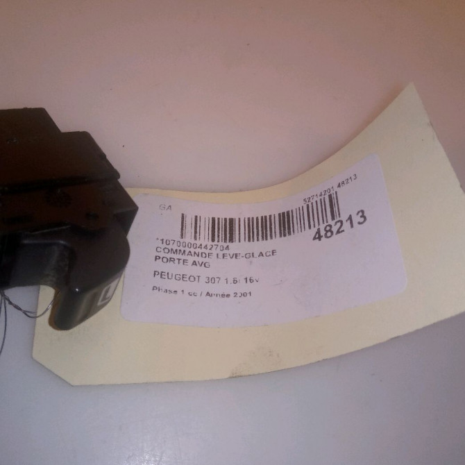 Commande lève-glace porte avant gauche occasion PEUGEOT 307 Phase 1 04-2001->06-2005 1.6i 16v 4