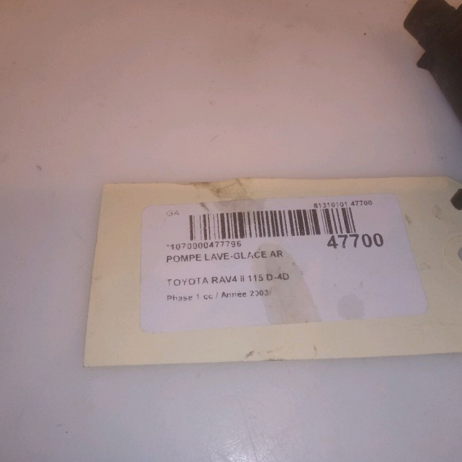 Pompe lave-glace ar occasion TOYOTA RAV4 II Phase 1 07-2000->10-2003 115 D-4D 8533060140 5