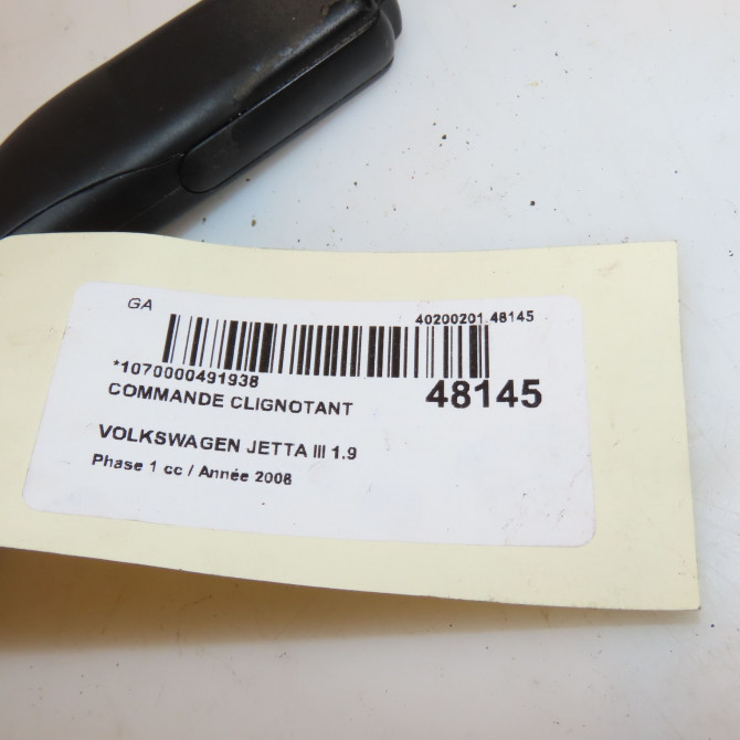 Commande clignotant occasion VOLKSWAGEN JETTA III Phase 1 09-2005->12-2010 1.9 TDI 105ch 3C8941431AXSH 4