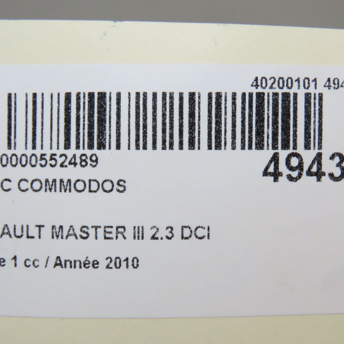 Bloc commodos occasion RENAULT MASTER III Phase 1 04-2010->... 2.3 DCI 16v 100ch 6