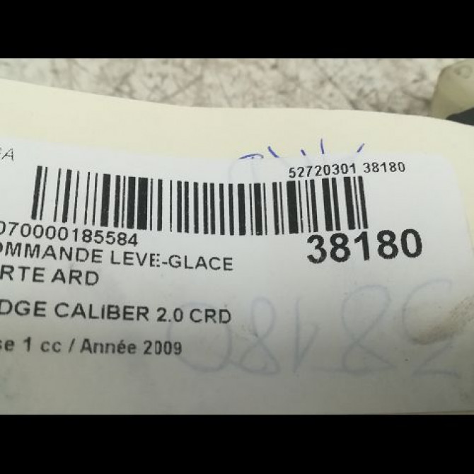 Commande leve-glace porte arrière droite occasion DODGE CALIBER Phase 1 06-2006->... 2.0 CRD 68018920AA 3