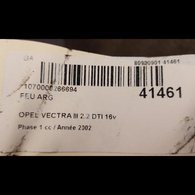 Feu arrière gauche occasion OPEL VECTRA III Phase 1 06-2002->10-2005 2.2 DTI 16v 125ch 93174903 3
