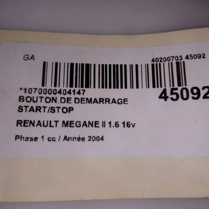 occasion RENAULT MEGANE II Phase 1 09-2003->12-2005 1.6 16v 5