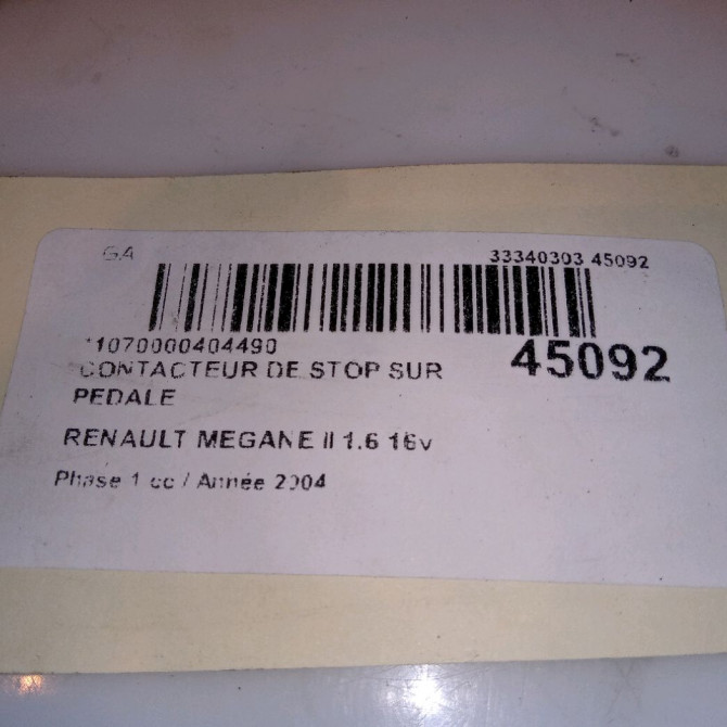 occasion RENAULT MEGANE II Phase 1 09-2003->12-2005 1.6 16v 8200168238 4