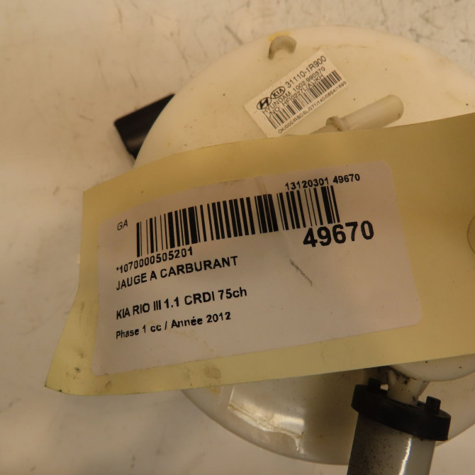 Jauge a carburant occasion KIA RIO III Phase 1 06-2011->... 1.1 CRDI 75ch 944601R900 4
