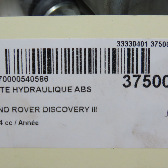 Unité hydraulique ABS occasion LAND ROVER DISCOVERY III phase 1 09-2004->09-2009 6