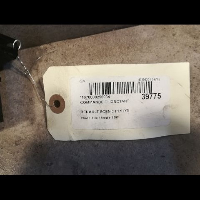 Commande clignotant occasion RENAULT SCENIC I Phase 1 09-1996->08-1999 1.9 DTI 100ch 7701047552 2