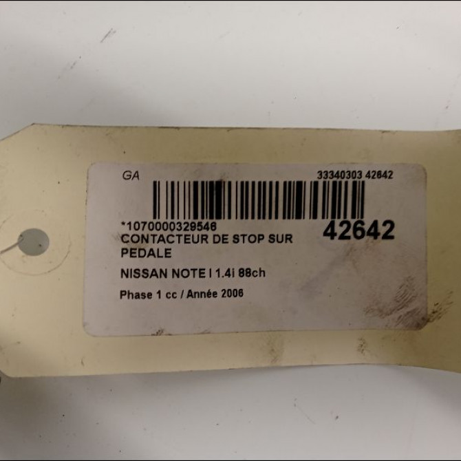 occasion NISSAN NOTE I Phase 1 03-2006->03-2009 1.4i 88ch 2