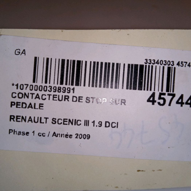 occasion RENAULT SCENIC III Phase 1 04-2009->11-2011 1.9 DCI 130ch 253209243R 3