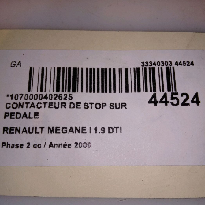 occasion RENAULT MEGANE I Phase 2 03-1999->06-2003 1.9 DTI 7700849783 4