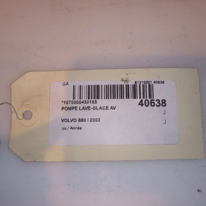 Pompe lave-glace avant occasion VOLVO S80 I 9169611 4