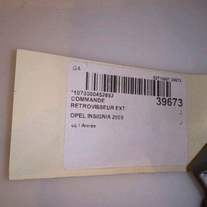 Commande rétroviseurs extérieures électriques occasion OPEL INSIGNIA 4