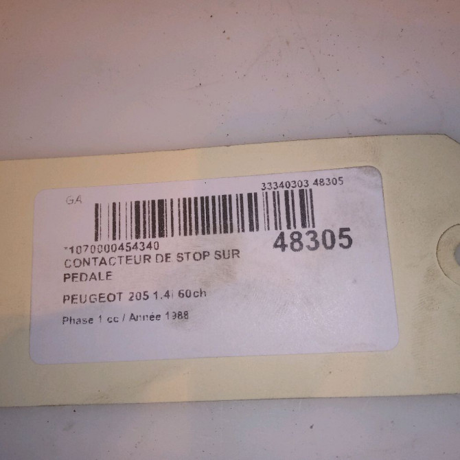 occasion PEUGEOT 205 Phase 1 03-1983->07-1987 1.4i 60ch 453404 4