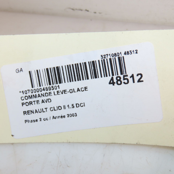 Commande lève-glace porte avant droite occasion RENAULT CLIO II Phase 2 06-2001->07-2006 1.5 DCI 65ch 8200060046 4
