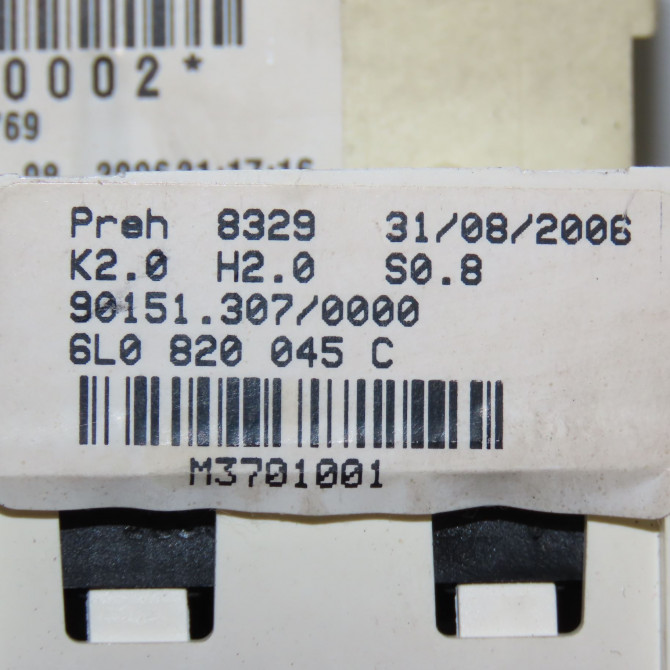 Commande de chauffage occasion SEAT CORDOBA II Phase 1 10-2002->05-2009 1.4 16v 100ch 6L0820045CNEE 4