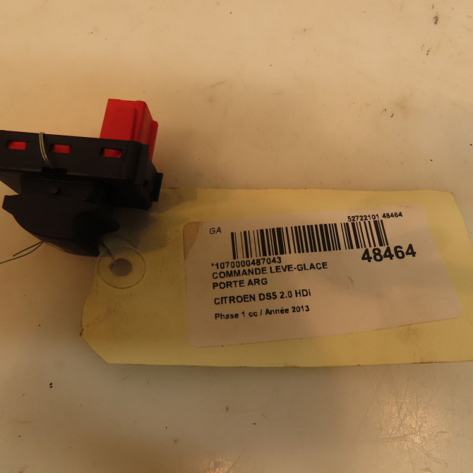 Commande leve-glace porte arrière gauche occasion  96664318ZD 4