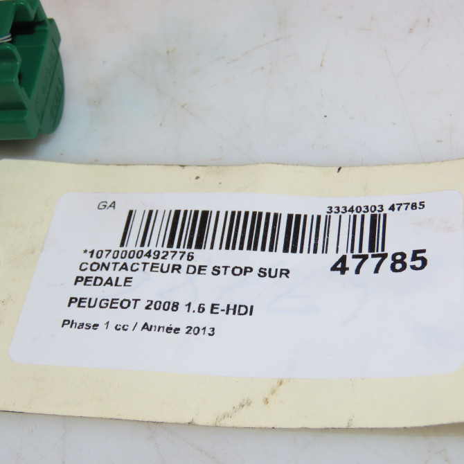 occasion PEUGEOT 2008 Phase 1 01-2013->... 1.6 E-HDI 92ch 9818232480 3