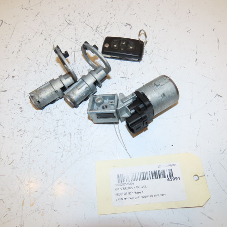 Kit serrures + antivol occasion PEUGEOT 807 Phase 1 06-2002->12-2014 2.0 HDI 16v 136ch 4162TE