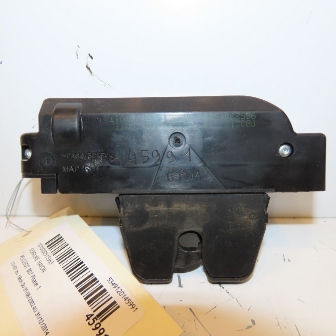 Serrure hayon occasion PEUGEOT 807 Phase 1 06-2002->12-2014 2.0 HDI 16v 136ch 871975 2