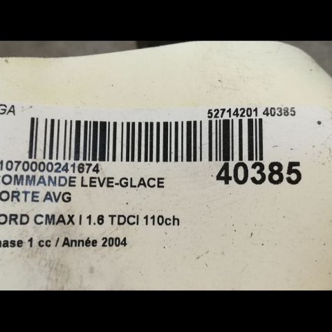 Commande lève-glace porte avant gauche occasion FORD CMAX I Phase 1 09-2003->03-2007 1.6 TDCI 110ch 90433889 2