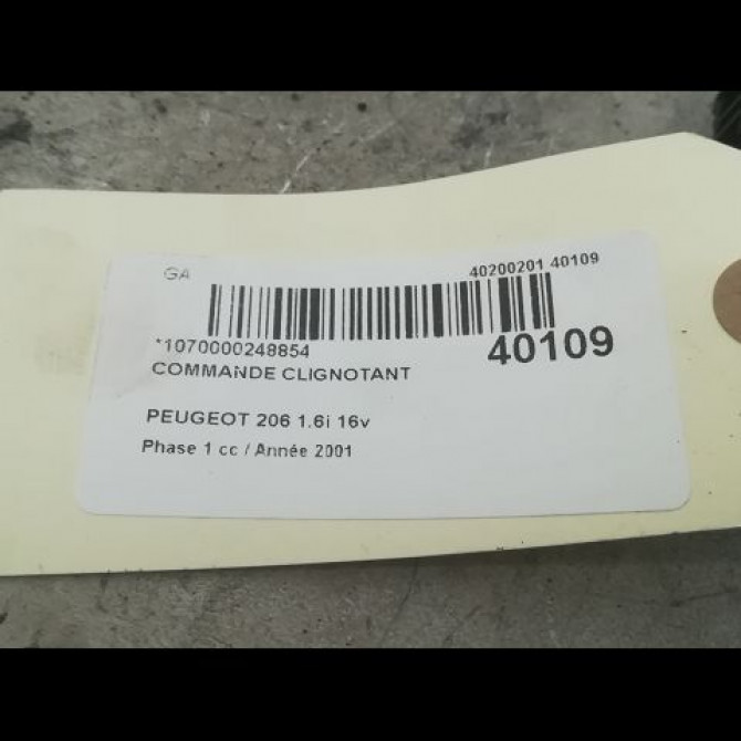 Commande clignotant occasion PEUGEOT 206 Phase 1 09-1998->03-2009 1.6i 16v 625376 3
