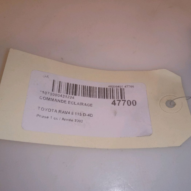 Commande eclairage occasion TOYOTA RAV4 II Phase 1 07-2000->10-2003 115 D-4D 8411942010 4