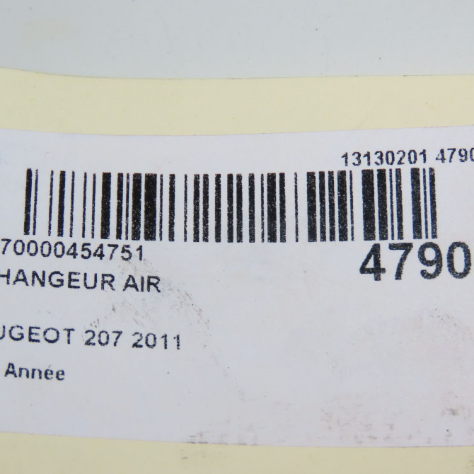 Echangeur air occasion PEUGEOT 207 Phase 1 04-2006->06-2013 1.6 HDI 8v 92ch 384N8 5