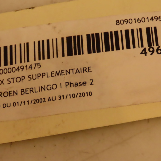 Feux stop supplementaire occasion CITROEN BERLINGO I Phase 2 11-2002->10-2010 1.9 D 3
