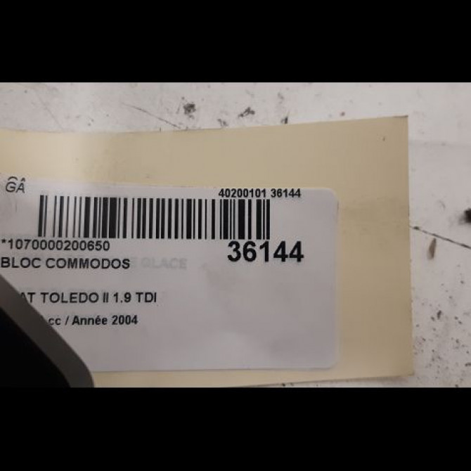 Bloc commodos occasion SEAT TOLEDO II Phase 1 04-1998->09-2004 1.9 TDI 130ch 5