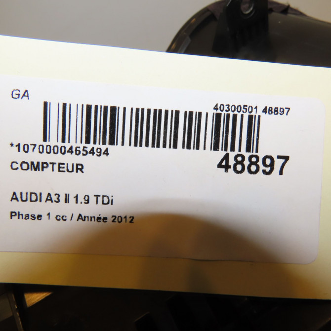 Compteur occasion AUDI A3 II Phase 1 06-2003->06-2008 1.9 TDi 8P0920932S 5