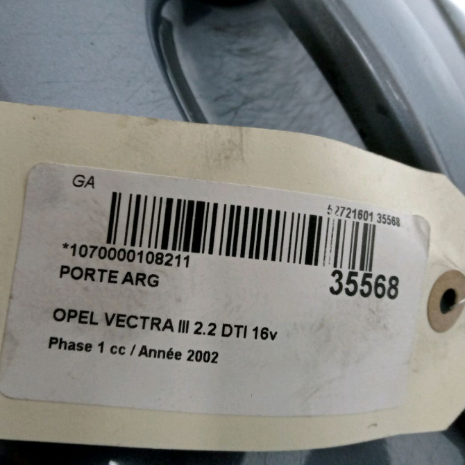 Porte arrière gauche occasion OPEL VECTRA III Phase 1 06-2002->10-2005 2.2 DTI 16v 125ch 93175839 4