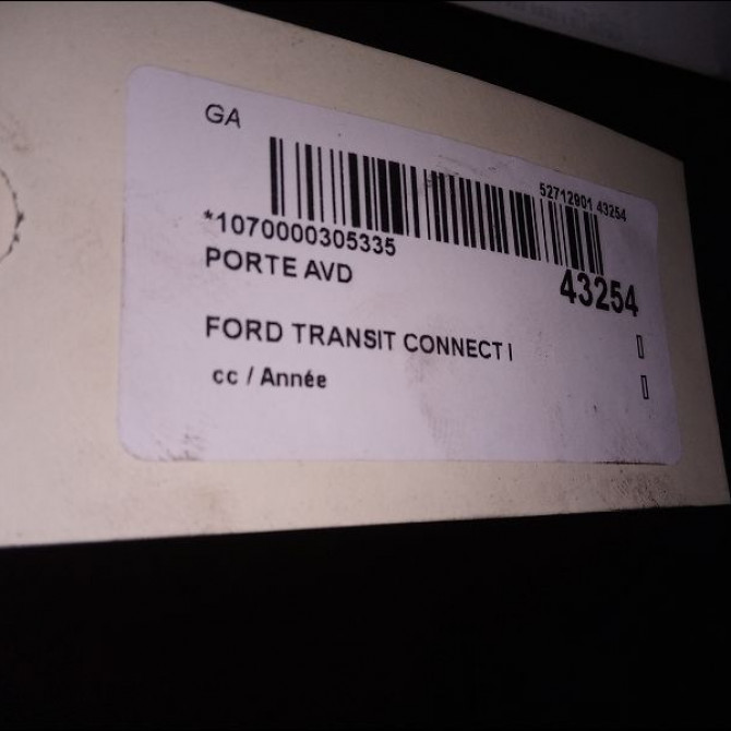 Porte avant droite occasion FORD TRANSIT CONNECT I 5164908 3