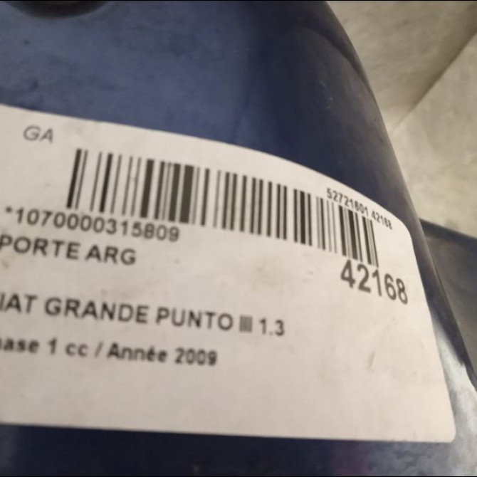 Porte arrière gauche occasion FIAT GRANDE PUNTO III Phase 1 09-2005->12-2013 1.3 DT MULTIJET 16v 75ch 51888070 3