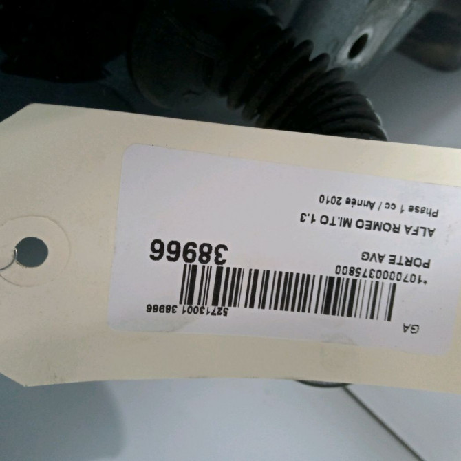Porte avant gauche occasion ALFA ROMEO MI.TO MI.TO Phase 1 2008-09-01->2016-12-31 1.3 JTDM 95ch 50520897 3