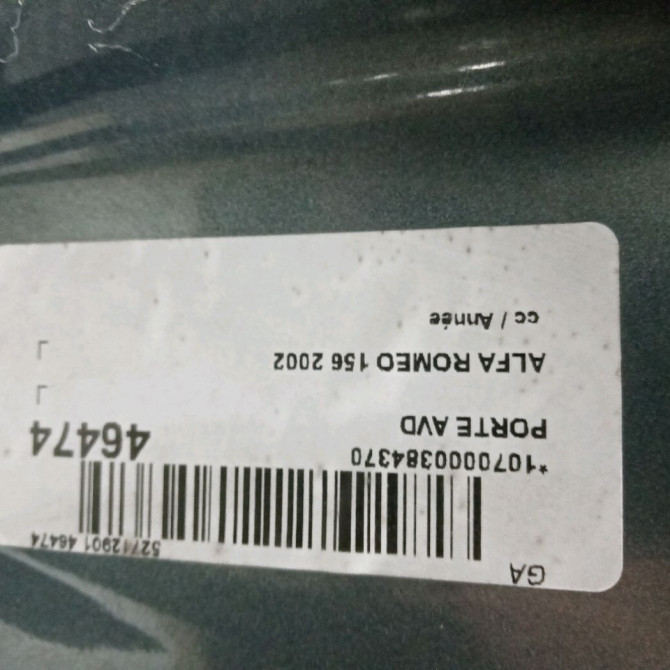 Porte avant droite occasion ALFA ROMEO 156 60666235 5